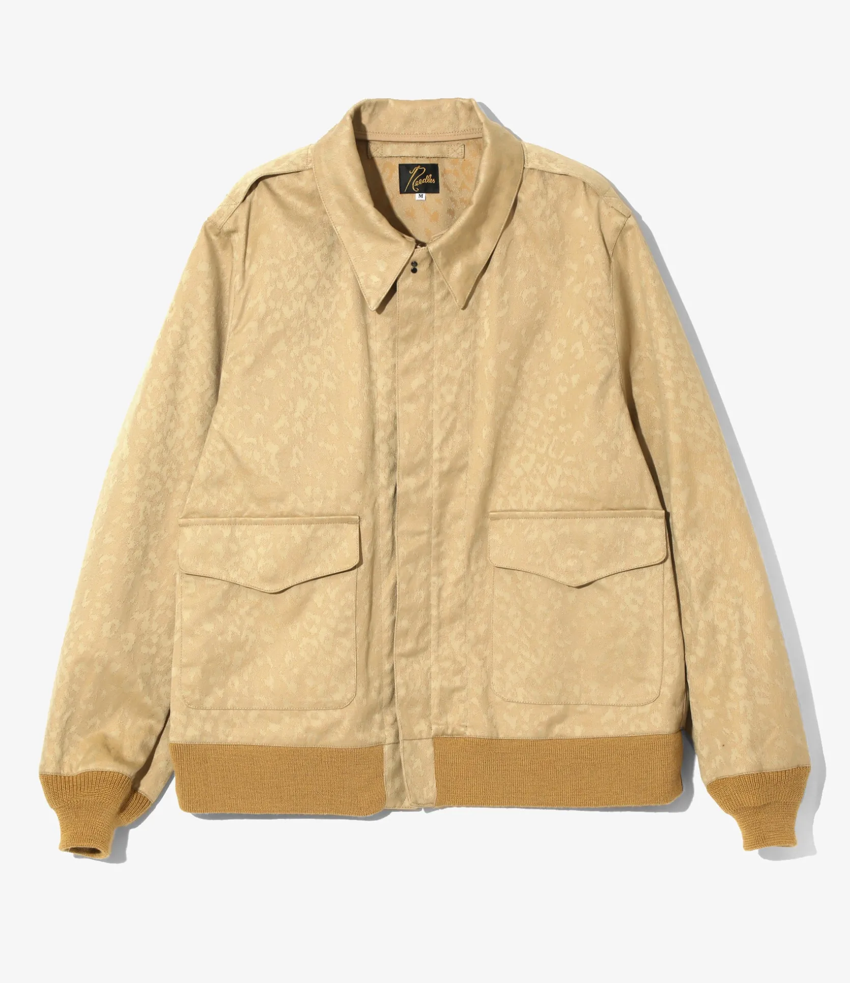 A-2 Jacket - Khaki - Cotton Leopard Jq