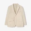 Andover Jacket - Beige Cotton Seersucker Stripe