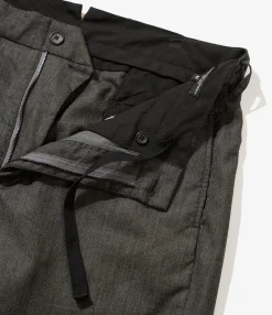 Andover Pant - Charcoal Worsted Wool Gabardine