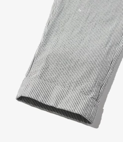 Andover Pant - Navy Cotton Seersucker Stripe