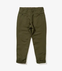 Andover Pant - Olive Melange Cotton Twill
