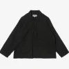 Army Pop Over Shirt - Black Kona Cotton
