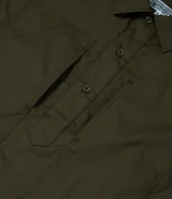 Army Pop Over Shirt - Olive Superfine Poplin