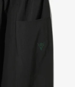 Army String Pant - Black - Poly Oxford