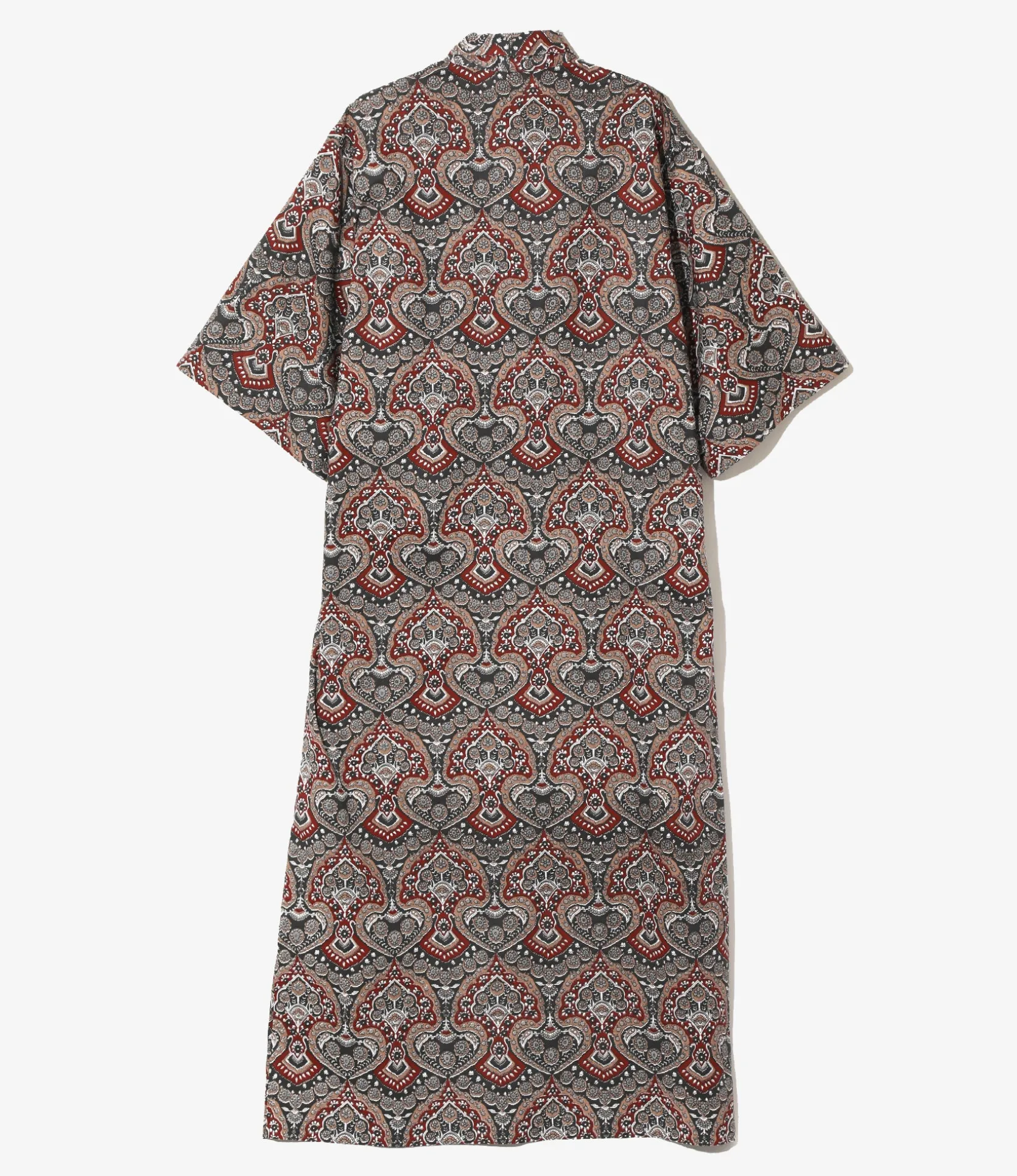 Ascot Collar Dress - Arabesque - Printed Cotton Lawn