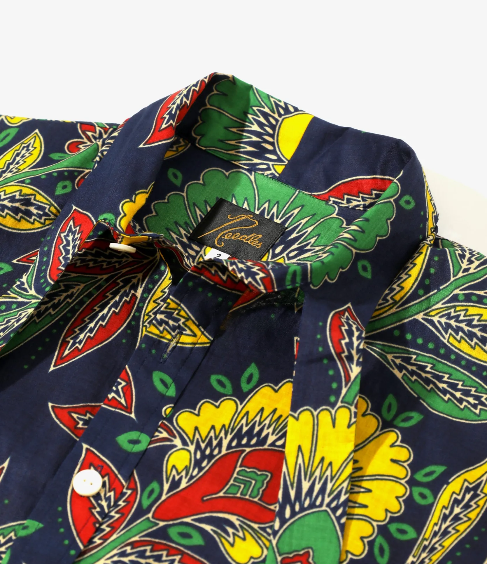 Ascot Collar Dress - Botanical - Printed Cotton Lawn