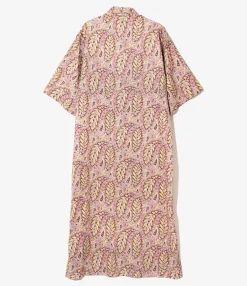 Ascot Collar Dress -  Paisley - Printed Cotton Lawn