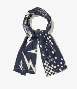 Bandana Patchwork Scarf - Navy Patchwork