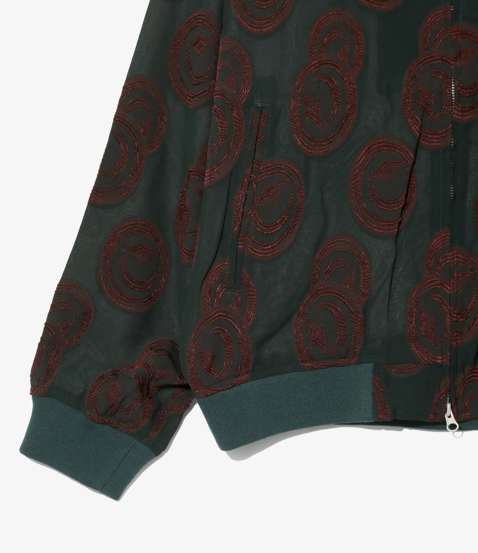 BB Jacket - Green / Bordeaux- R/PE Ring Cut Jq