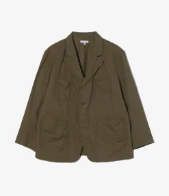 Bedford Jacket - Olive Coated Cotton Cloth
