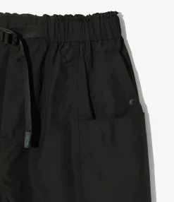 Belted C.S. Short - Black - Poly Taffeta