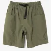 Belted C.S. Short - Olive - Poly Taffeta