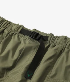 Belted C.S. Short - Olive - Poly Taffeta