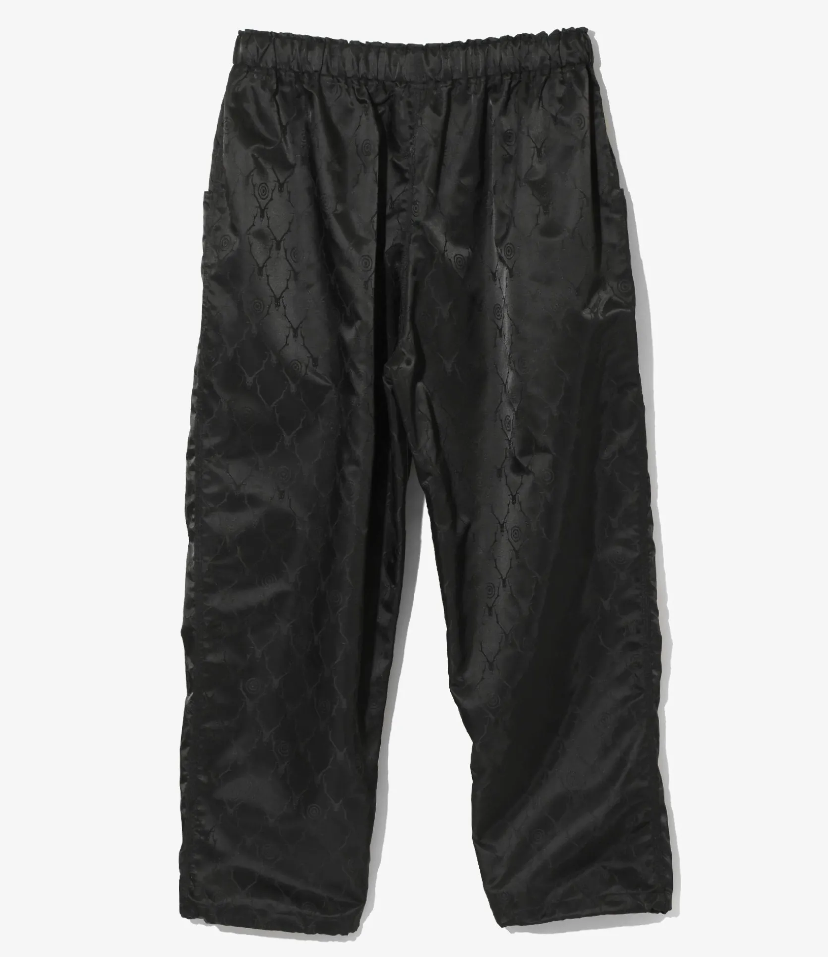 Belted C.S.Pant - Black - Jacquard Sateen / Skull&Target