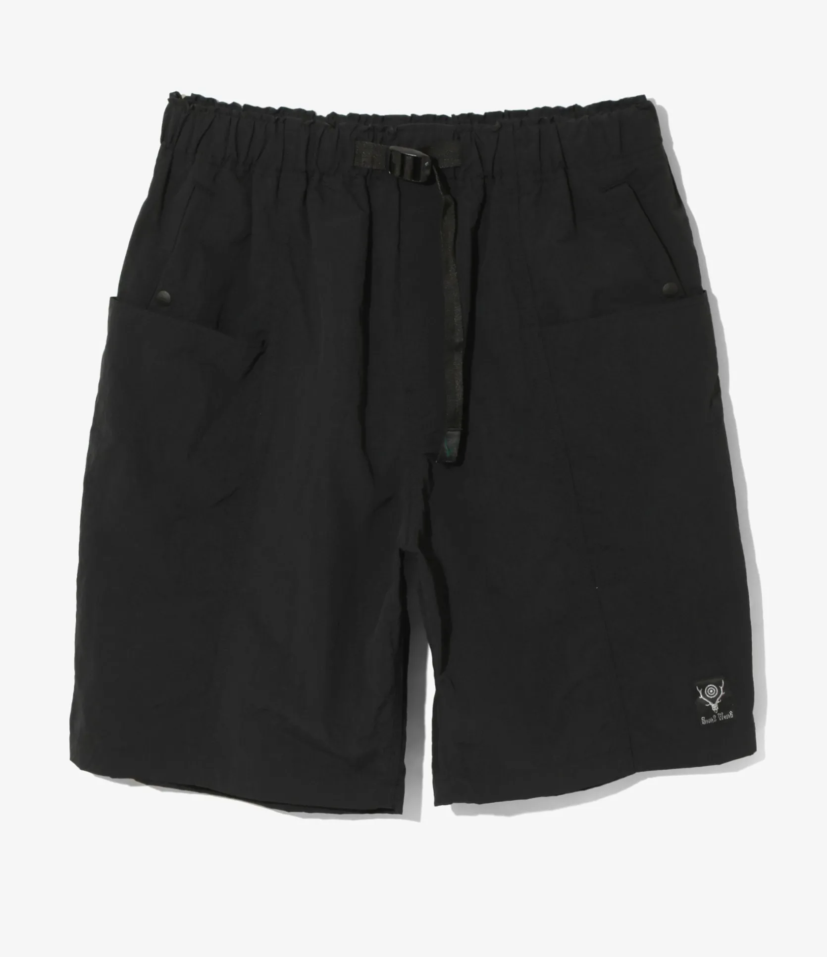 Belted C.S.Short - Black - Nylon Taffeta
