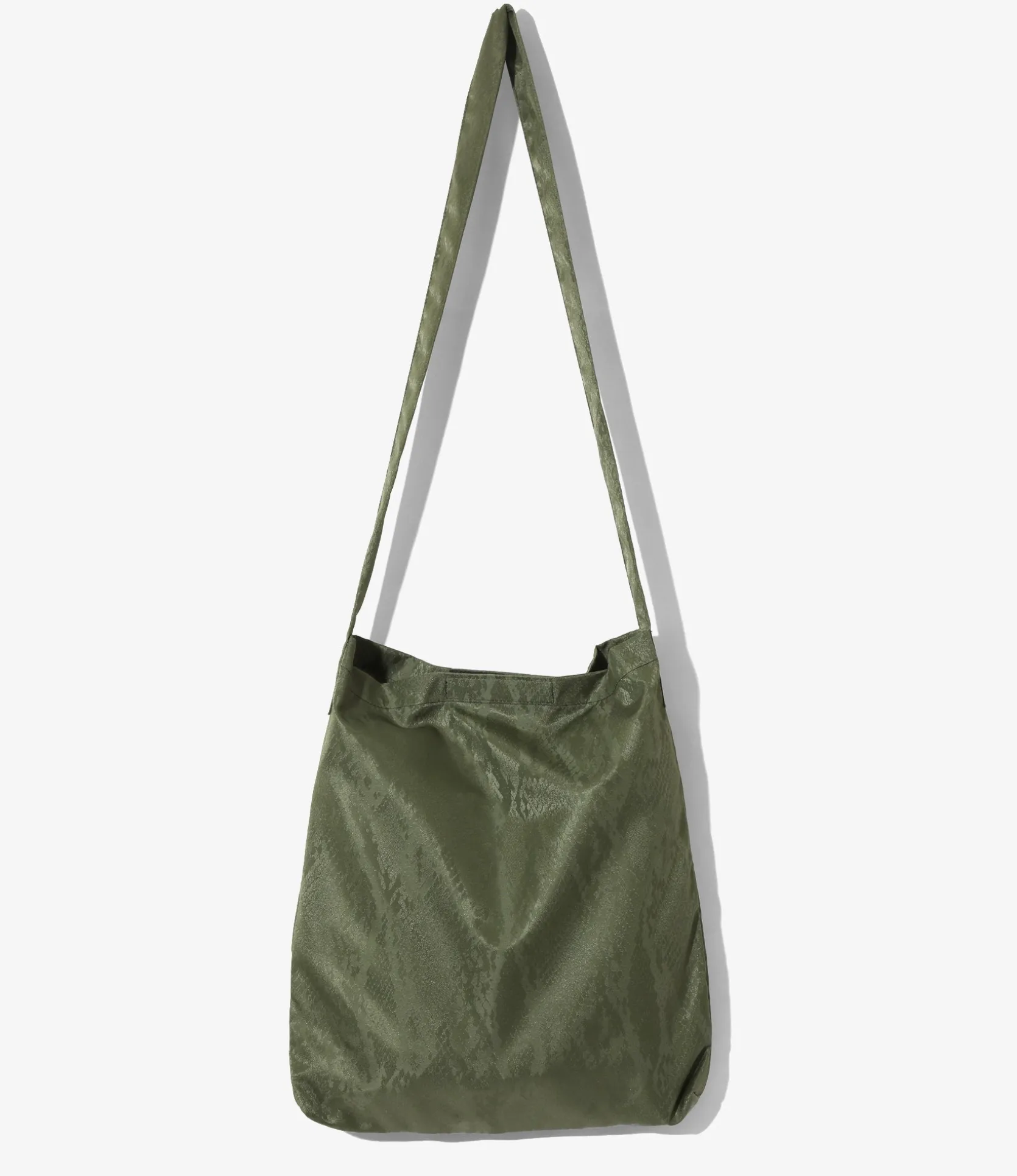 Book Bag - Olive - Python Jacquard Sateen