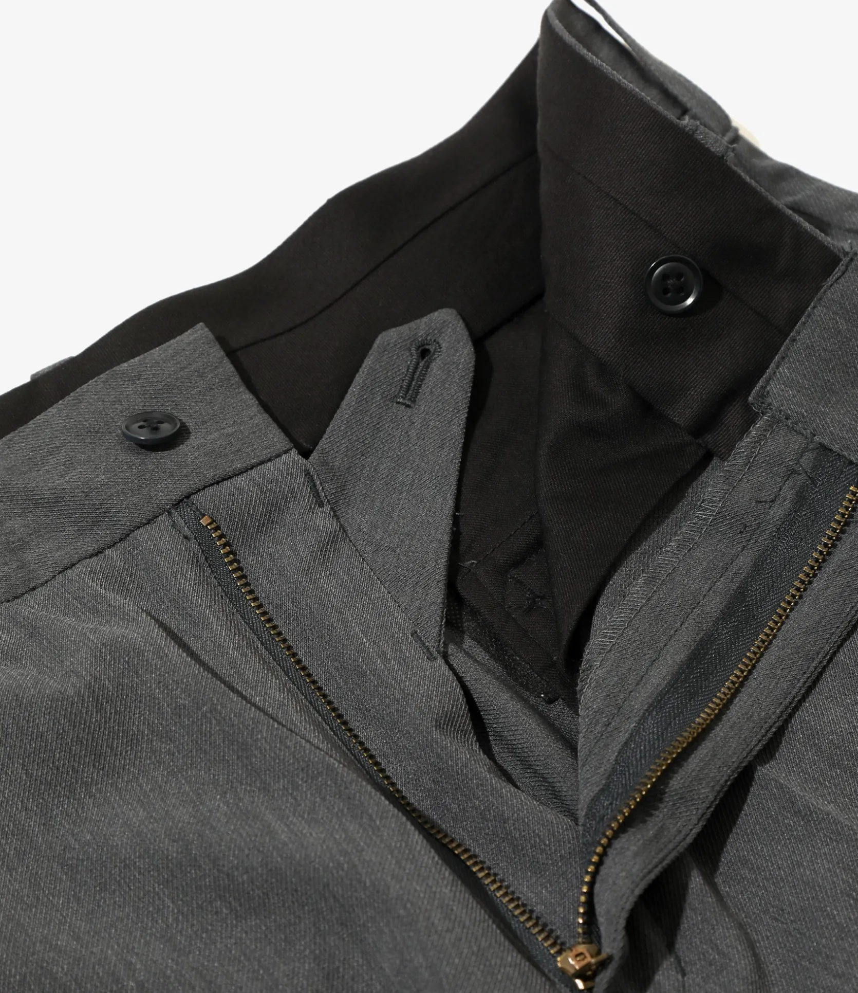 Boot Cut Trouser - Grey - Poly Twill