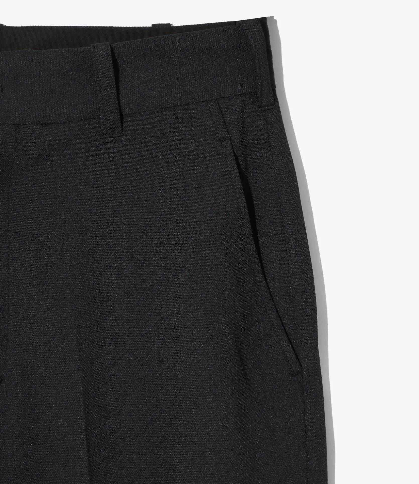 Boot Cut Trouser - Navy - Poly Twill