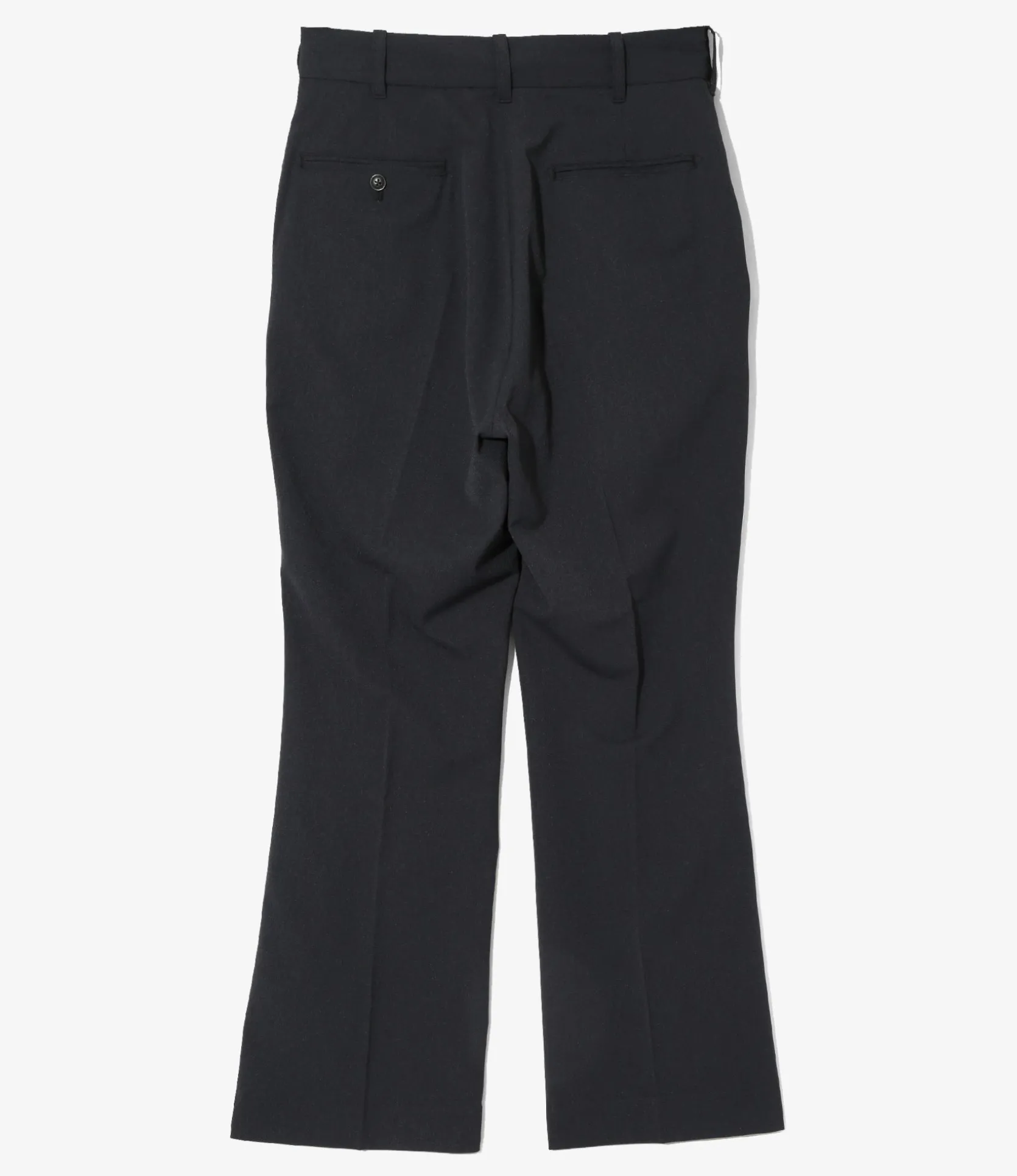 Boot Cut Trouser - Navy - Poly Twill