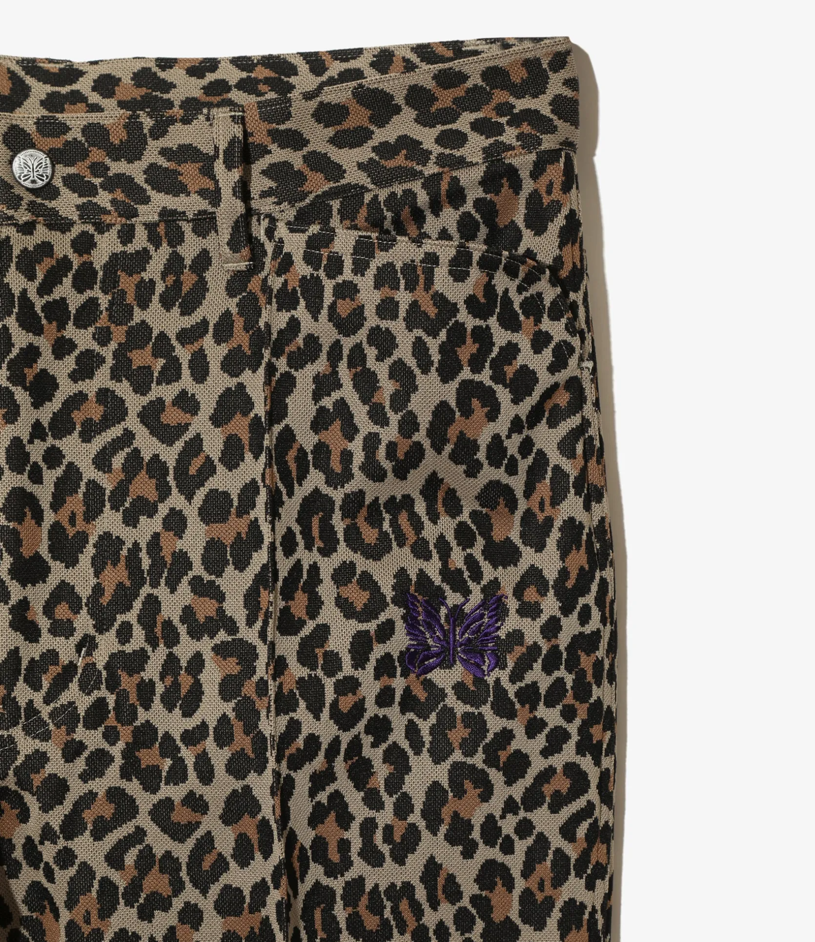 Boot-Cut Jean - Leopard - Poly Jacquard