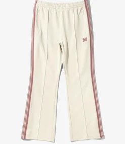 Boot-Cut Track Pant - Ivory - Poly Smooth