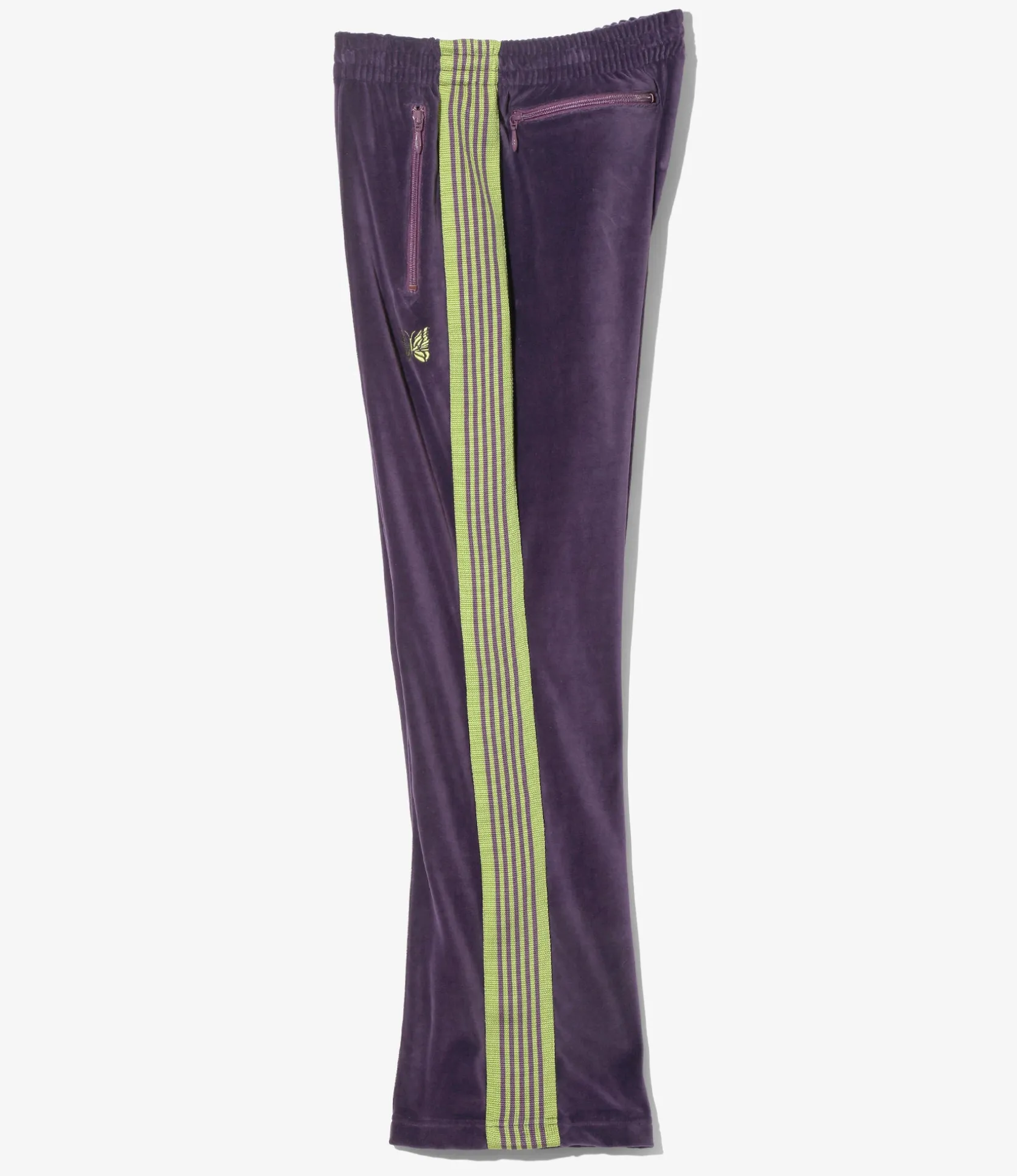 Boot-Cut Track Pant - Purple - C/PE Velour