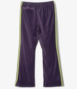 Boot-Cut Track Pant - Purple - C/PE Velour