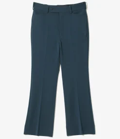 Boot-Cut Trouser - Navy - Poly Light Double Cloth