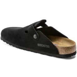 Boston - Black Suede - Soft Footbed