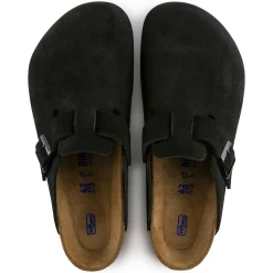 Boston - Black Suede - Soft Footbed