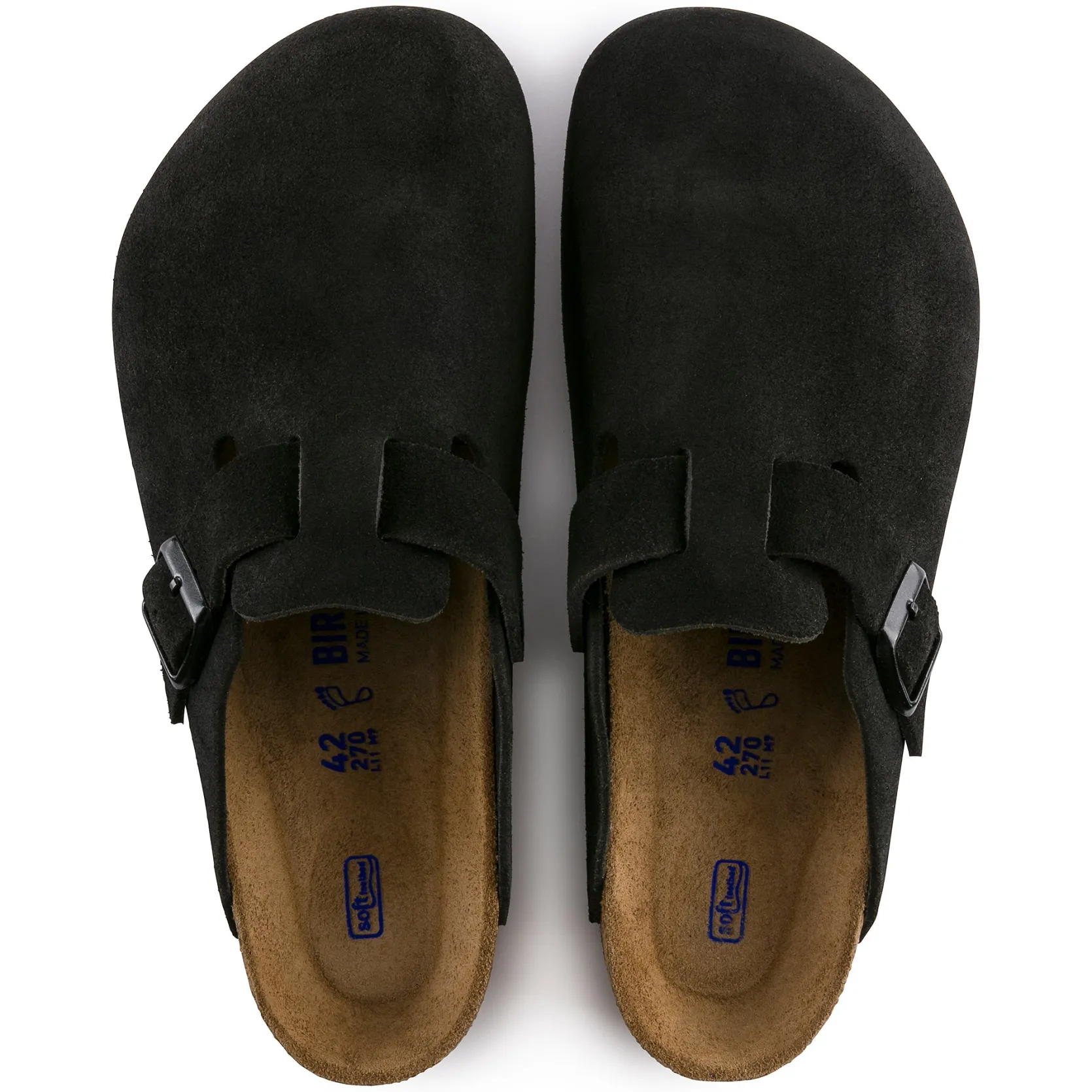 Boston - Black Suede - Soft Footbed