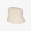 Bucket Hat - Beige Cotton Seersucker Stripe