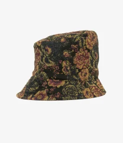 Bucket Hat - Black/Gold CP Floral Jacquard