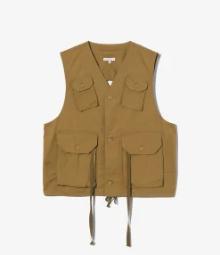 C-1 Vest - Dk. Khaki Cotton Crosgrain