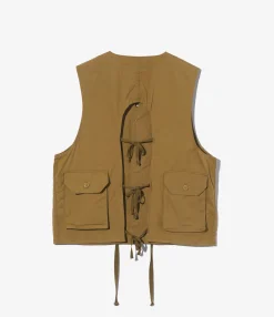 C-1 Vest - Dk. Khaki Cotton Crosgrain