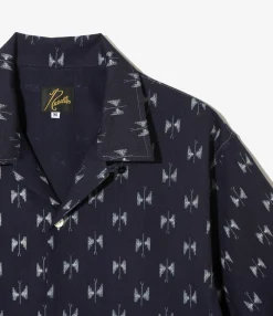 Cabana Shirt - Papillon - 6oz Printed Indigo Kasuri