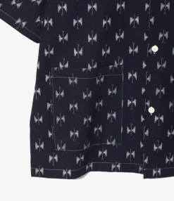 Cabana Shirt - Papillon - 6oz Printed Indigo Kasuri