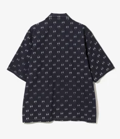 Cabana Shirt - Papillon - 6oz Printed Indigo Kasuri