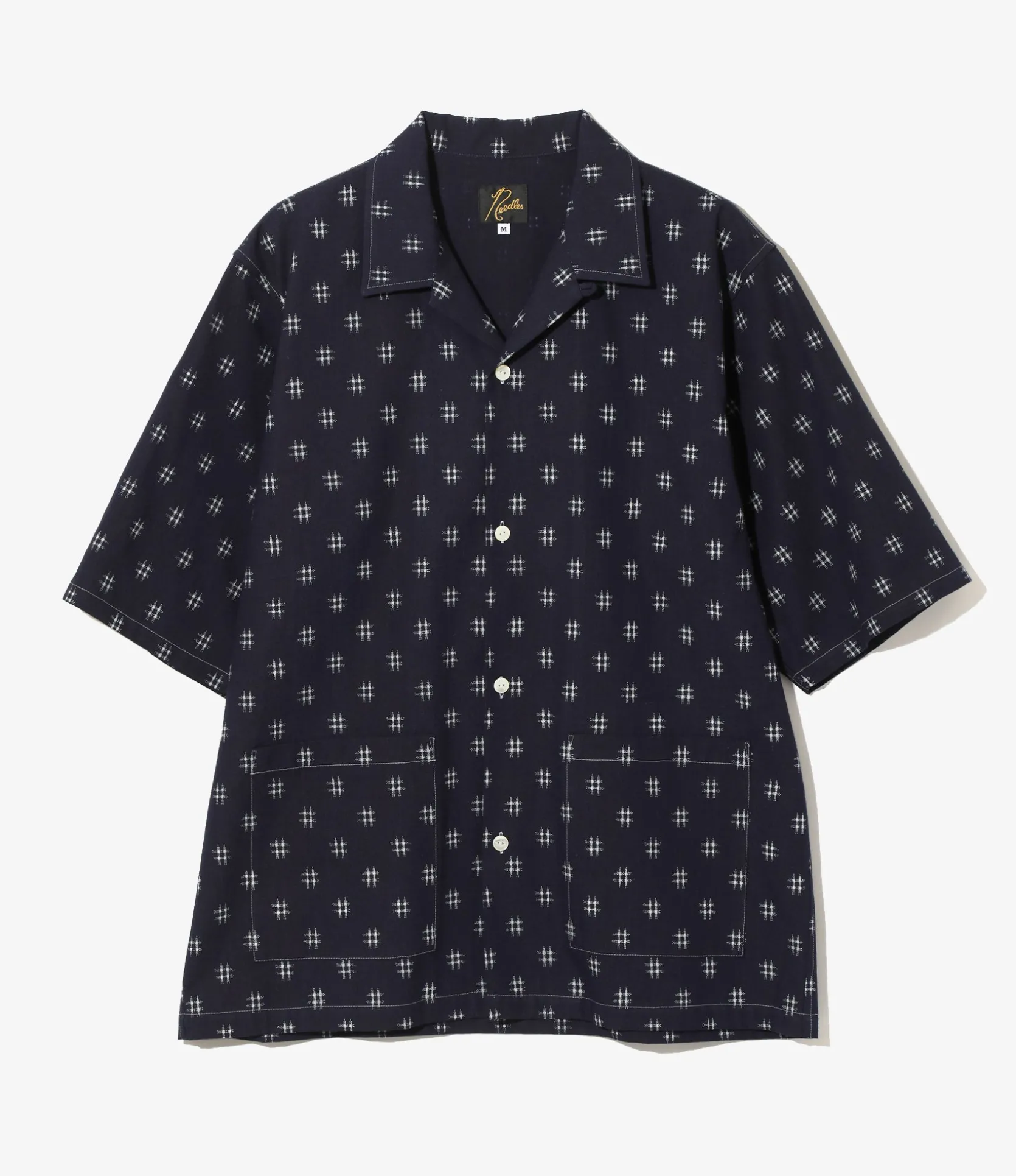Cabana Shirt - Plaid - 6oz Printed Indigo Kasuri