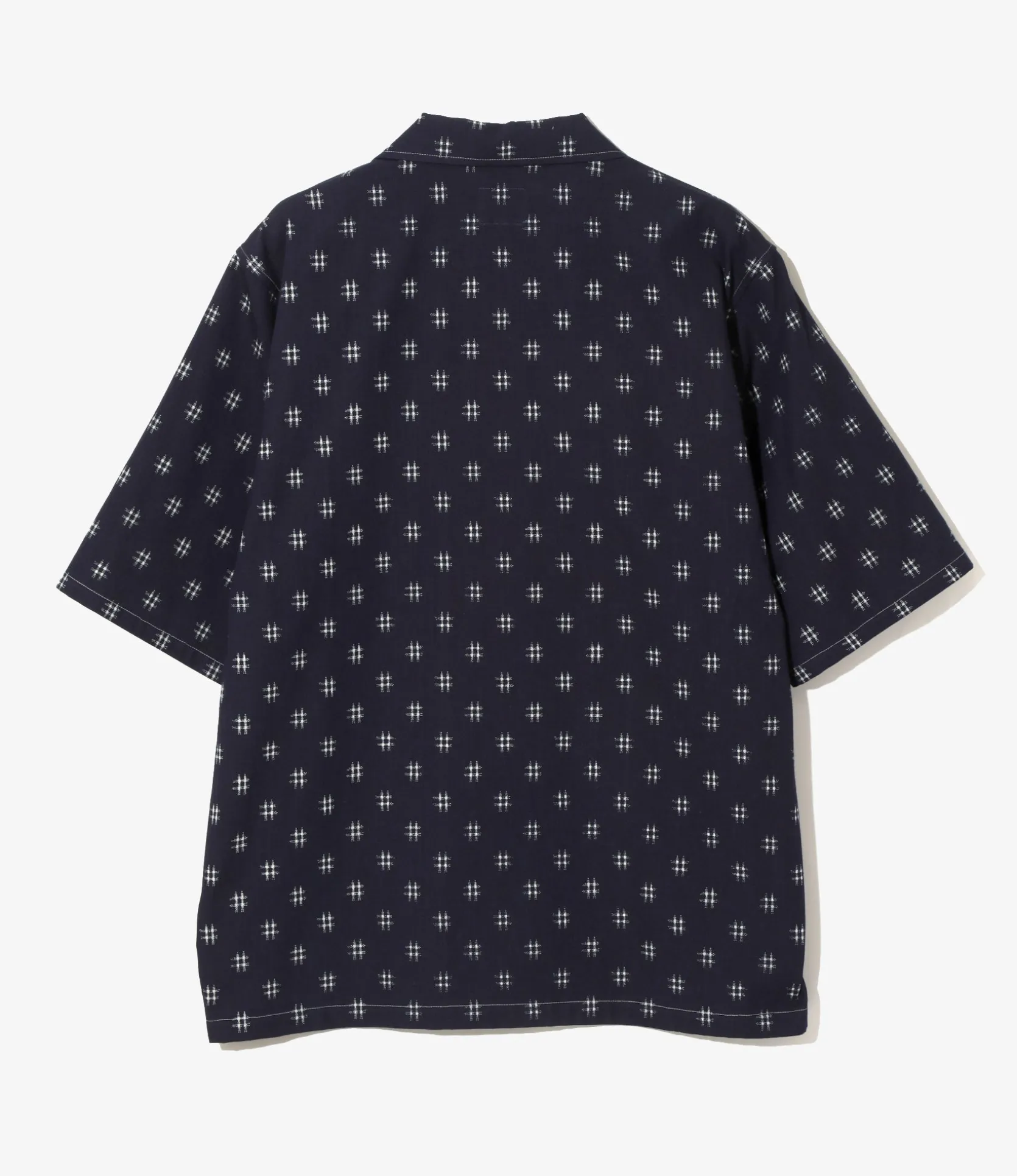 Cabana Shirt - Plaid - 6oz Printed Indigo Kasuri