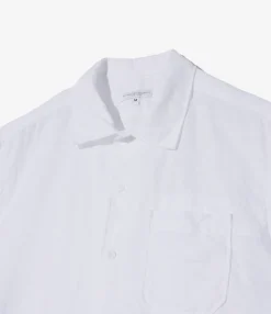 Camp Shirt - White Handkerchief Linen