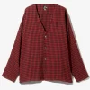 Cardigan Jacket - Red - C/R Diamond Jq.