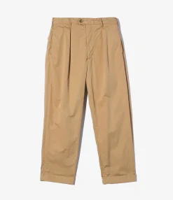 Carlyle Pant - Khaki Cotton Superfine Poplin