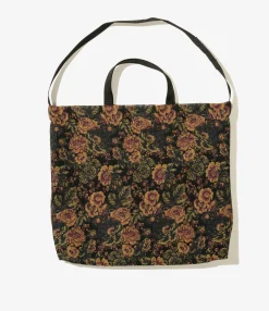 Carry All Tote - Black/Gold CP Floral Jacquard