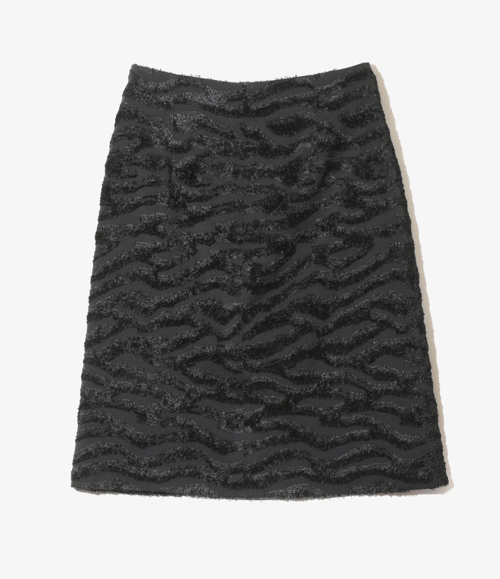 C.C. Skirt - Black - Poly Zebra Cut Jq.