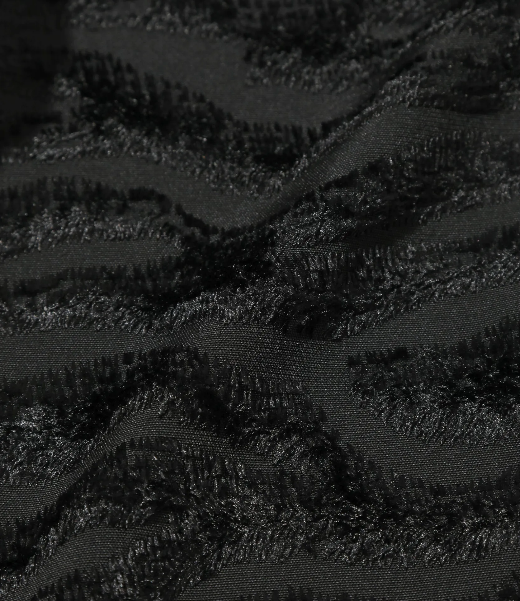 C.C. Skirt - Black - Poly Zebra Cut Jq.