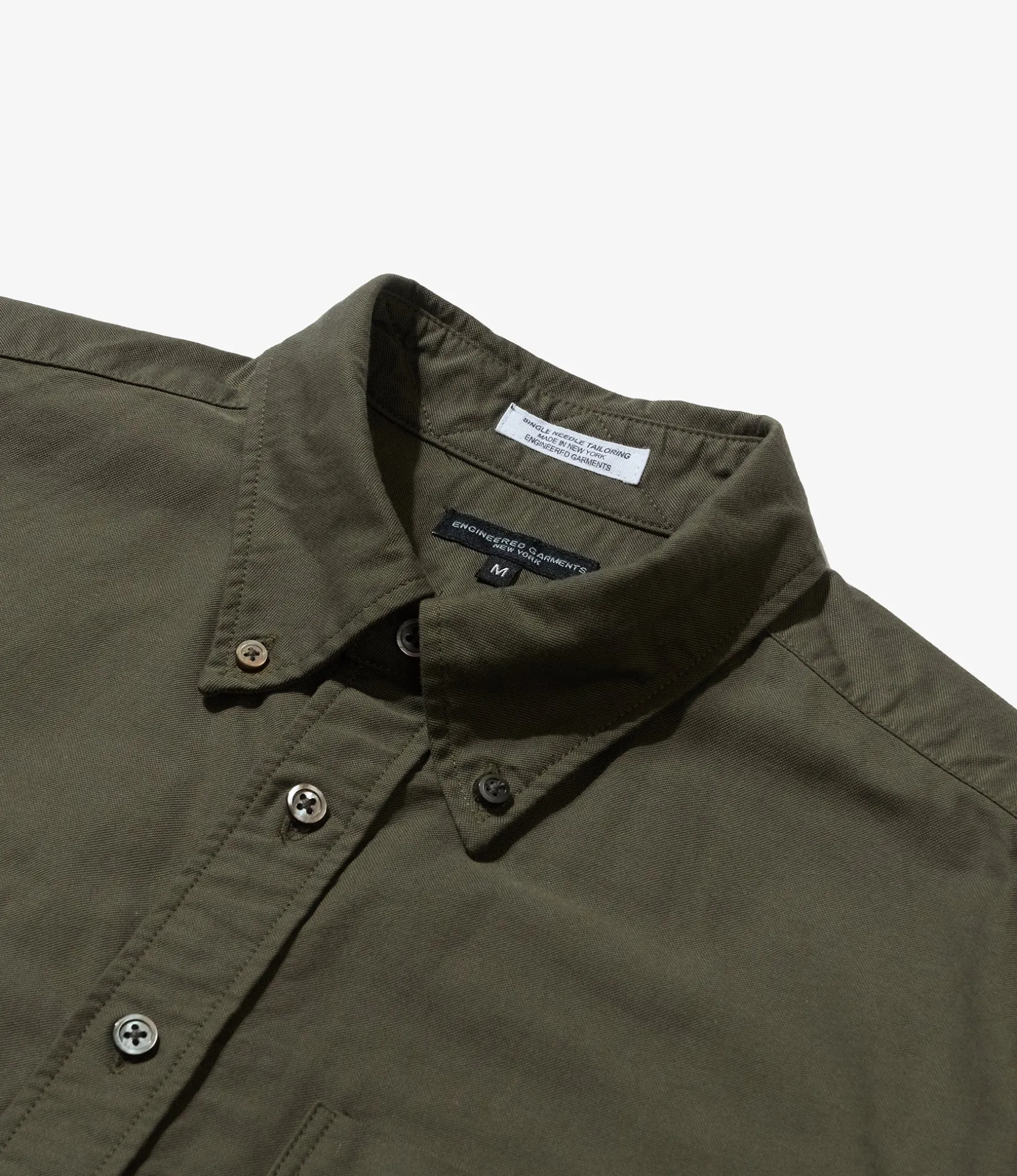 19 Century BD Shirt - Olive Cotton Oxford