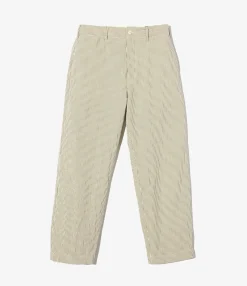 Chino Pant - Navy/Natural Cotton Seersucker