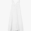 Cinch Dress - White Nylon 4ply Taslan