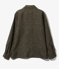 Classic Shirt - Green - Wool Paisley Jq.